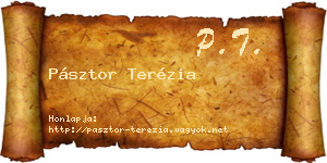 Pásztor Terézia névjegykártya