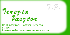 terezia pasztor business card