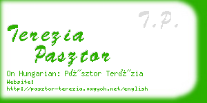 terezia pasztor business card